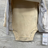 NEW 4 Pk LS Bodysuits Elephants & Giraffes 3M