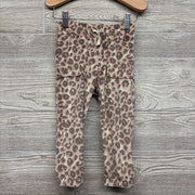 Drawstring Velour Joggers Animal Print 2T