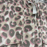 Drawstring Velour Joggers Animal Print 2T