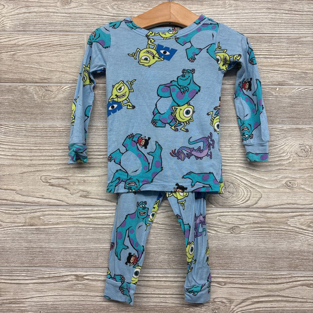 2 Pc LS Bamboo PJs Monsters Inc 18M *