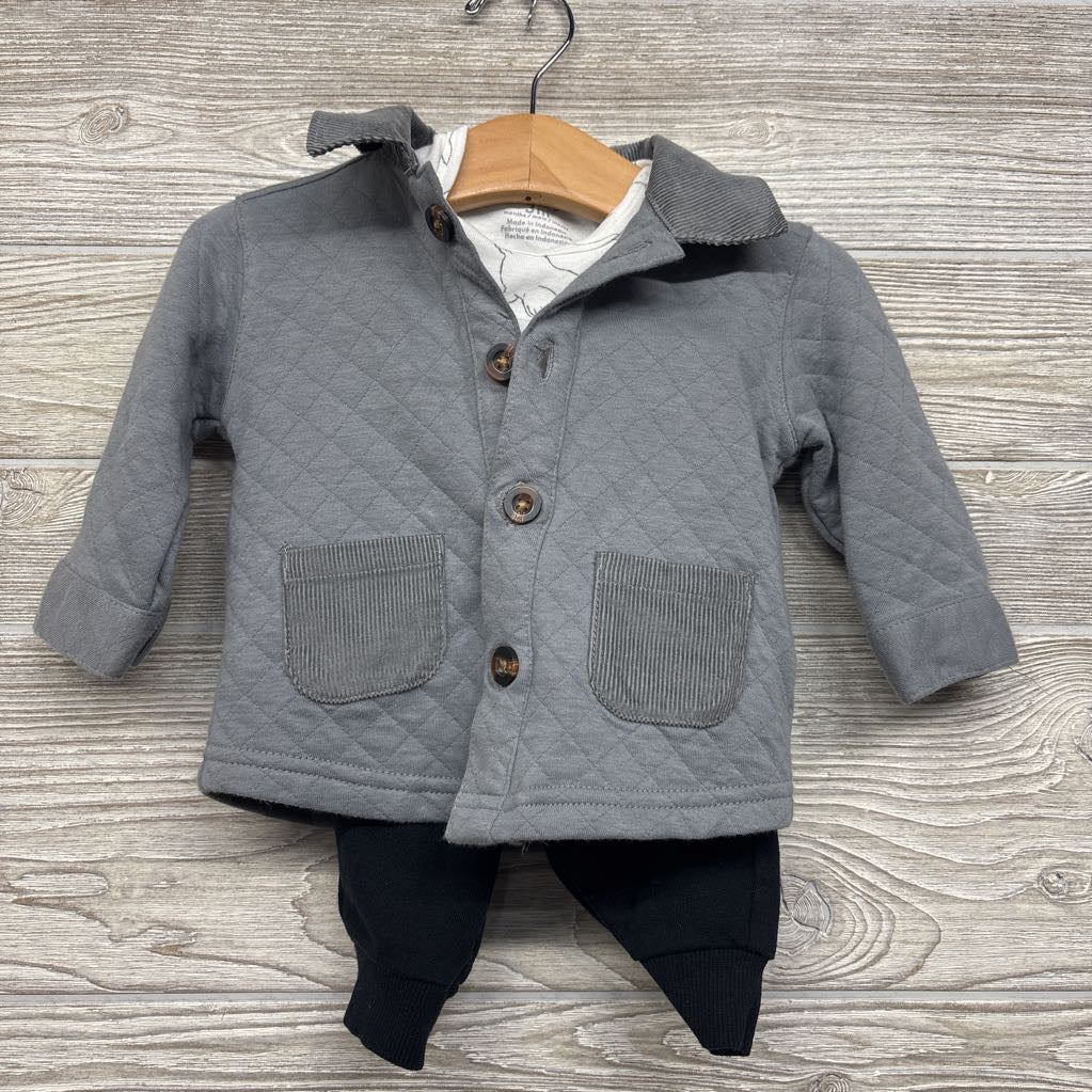 Quilted Jacket, Bodysuit Seals & French Terry Joggers 3M