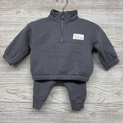 1/4 Zip Quilted Pullover It's A Good Day & Joggers 0-3M