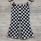 Flare Leggings Checker Lettuce Trim 6-9M