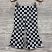 Flare Leggings Checker Lettuce Trim 6-9M
