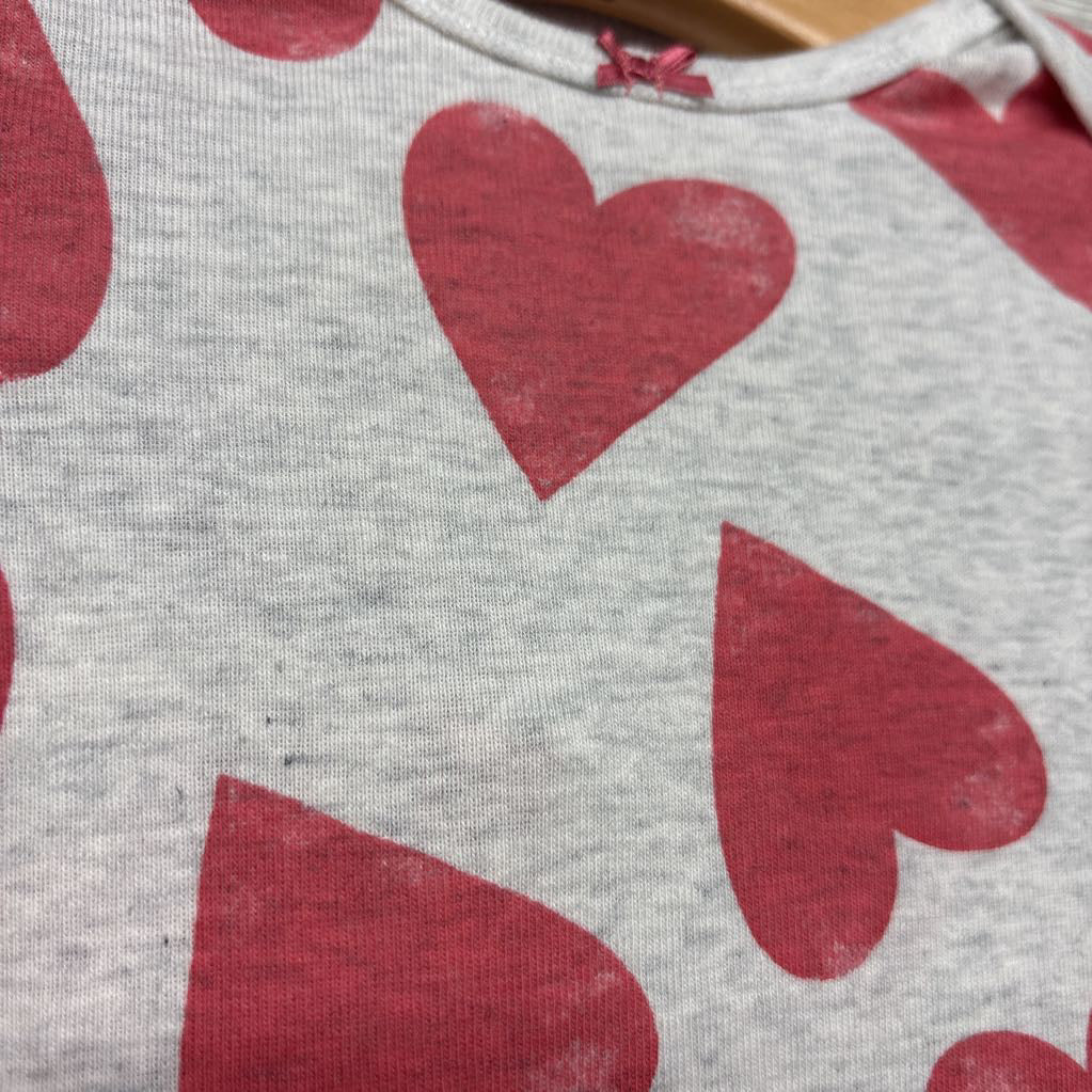 LS Shirt & Leggings Ruffle Butt Hearts 9M