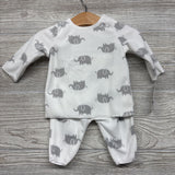 NEW LS Fleece Shirt & Pants Elephants 3M *
