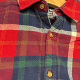 LS Plaid Button Up Flannel Shirt & Cord Pants 2T