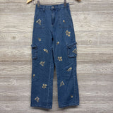 Cargo Jeans Embroidered Flowers 12