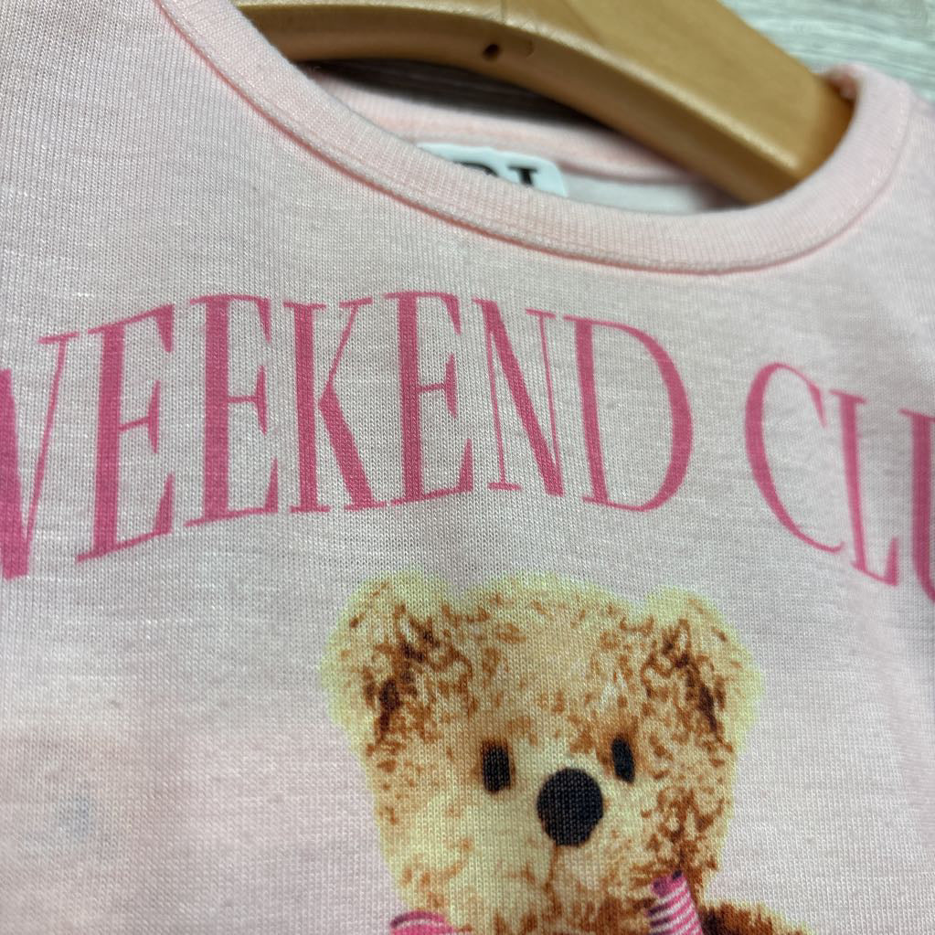 2 Pc Flutter Sleeve PJs Weekend Club 12-18M