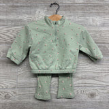 1/4 Zip Pullover & Flare Pants Flowers 6-9M