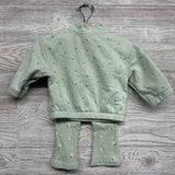 1/4 Zip Pullover & Flare Pants Flowers 6-9M