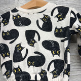 Crewneck & French Terry Joggers Cats 6-12M