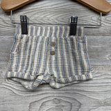 Muslin Button Up Shirt & Shorts Stripes Family Favorite 0-3M