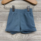 Textured Knit Button Up Shirt & Shorts Cuffed 0-3M