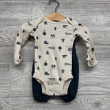 LS Bodysuit Camping, Sherpa Vest & Jogger Sweatpants 3M