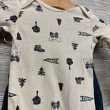 LS Bodysuit Camping, Sherpa Vest & Jogger Sweatpants 3M