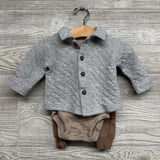 Quilted Jacket, Bodysuit Stripes & French Terry Joggers 3M