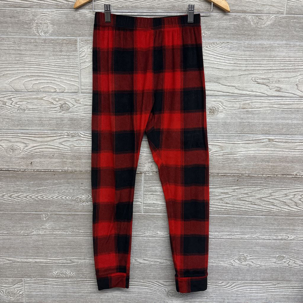 2 Pc LS Plush PJs Plaid 14