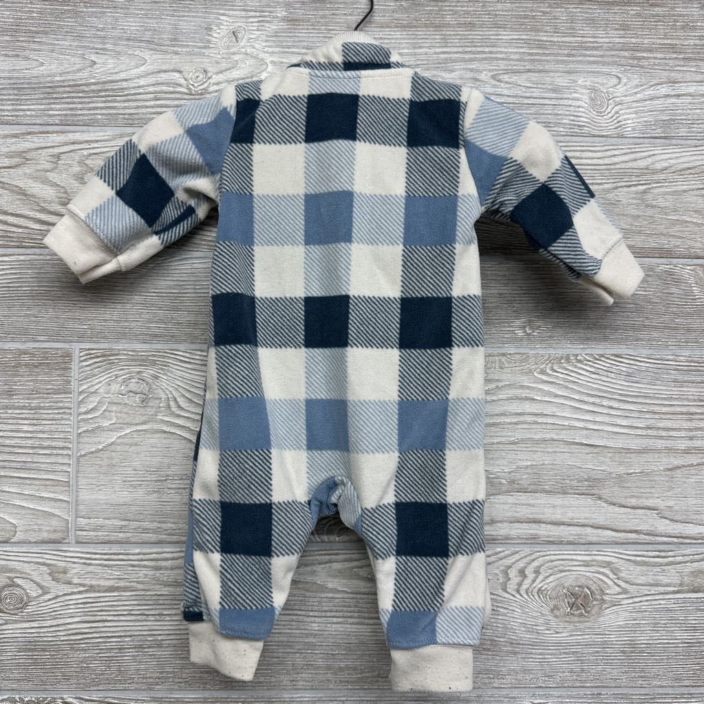LS Fleece Outfit Plaid 0-3M *