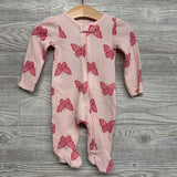 Waffle Knit Sleeper Butterflies 3M