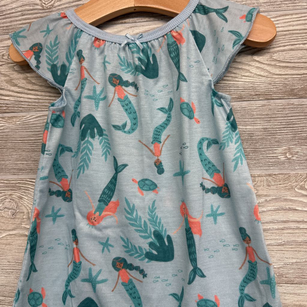 Flutter Sleeve PJ Gown Mermaids 12M