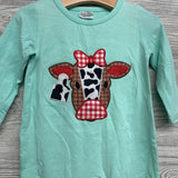 LS Outfit Ruffles Cow 12-18M
