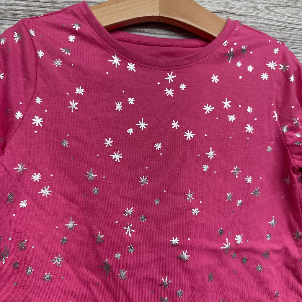 NEW LS Shirt Foil Snowflakes 5T