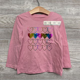 NEW LS Shirt Foil Hearts 4T