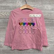 NEW LS Shirt Foil Hearts 4T