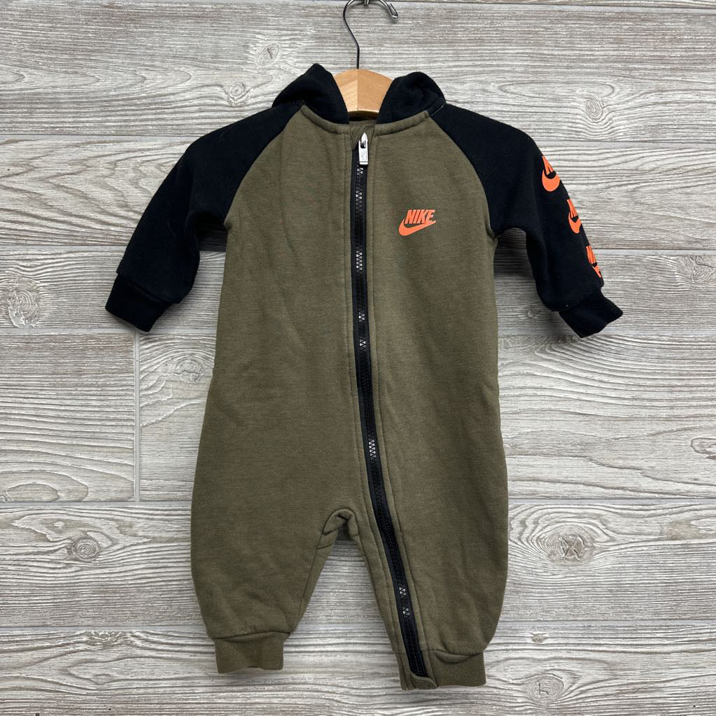LS Coverall W/ Hood Swoosh Sleeves 6M