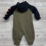 LS Coverall W/ Hood Swoosh Sleeves 6M