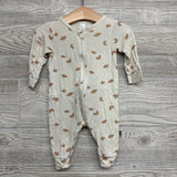LS Bamboo Outfit Croissants 3-6M