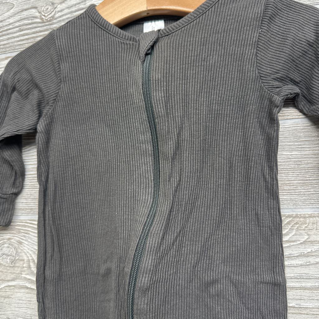 Ribbed Bamboo LS Outfit 3-6M