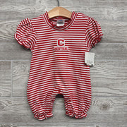 NEW Puff Sleeve Bubble Romper Stripes Central 12M