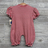 NEW Puff Sleeve Bubble Romper Stripes Central 12M