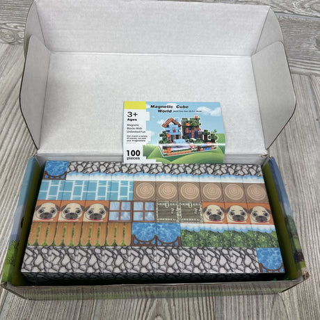 NEW 100 Pc Magnetic Building Cubes