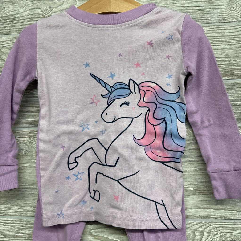 2 Pc LS PJs Unicorn Stars 3T