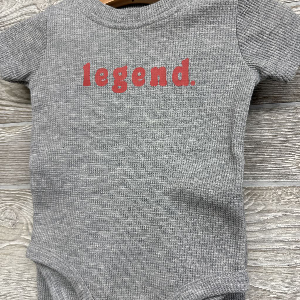 Waffle Knit Bodysuit Legend & Pants 9M