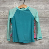 LS Rash Guard & Swim Trunks Flowers 3T