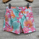 LS Rash Guard & Swim Trunks Flowers 3T