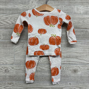 2 Pc LS PJs Pumpkins 12M