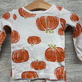 2 Pc LS PJs Pumpkins 12M