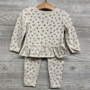 Knit Sweater & Pants Flowers 18M
