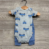 Bodysuit Bears In Cars & Pants Stripes NB