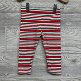 LS Dress Reindeer Sleigh & Leggings Stripes 18M