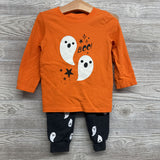 LS Shirt Boo & Jogger Sweatpants Ghosts 2T