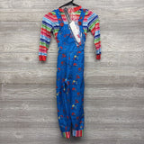Chucky Costume Overalls, Striped Shirt & Knife 5-6