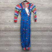 Chucky Costume Overalls, Striped Shirt & Knife 5-6