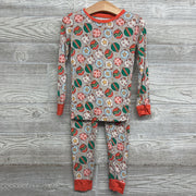 2 Pc LS Bamboo PJs Ornaments 4T