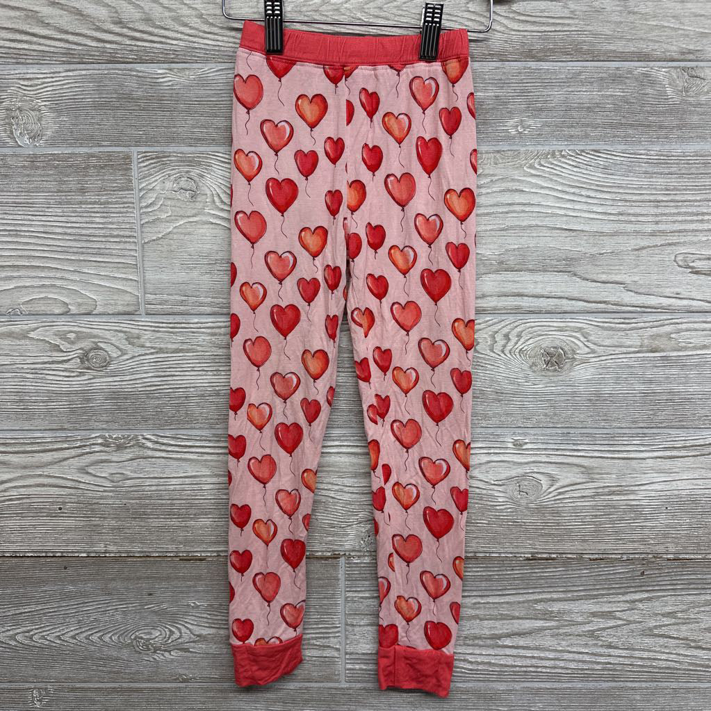 2 Pc LS Bamboo PJs Heart Balloons 5T